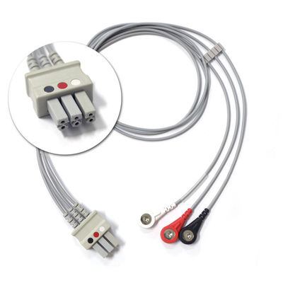 Acrylic Metal Plastic Banana Plug ECG Cable  Equipment